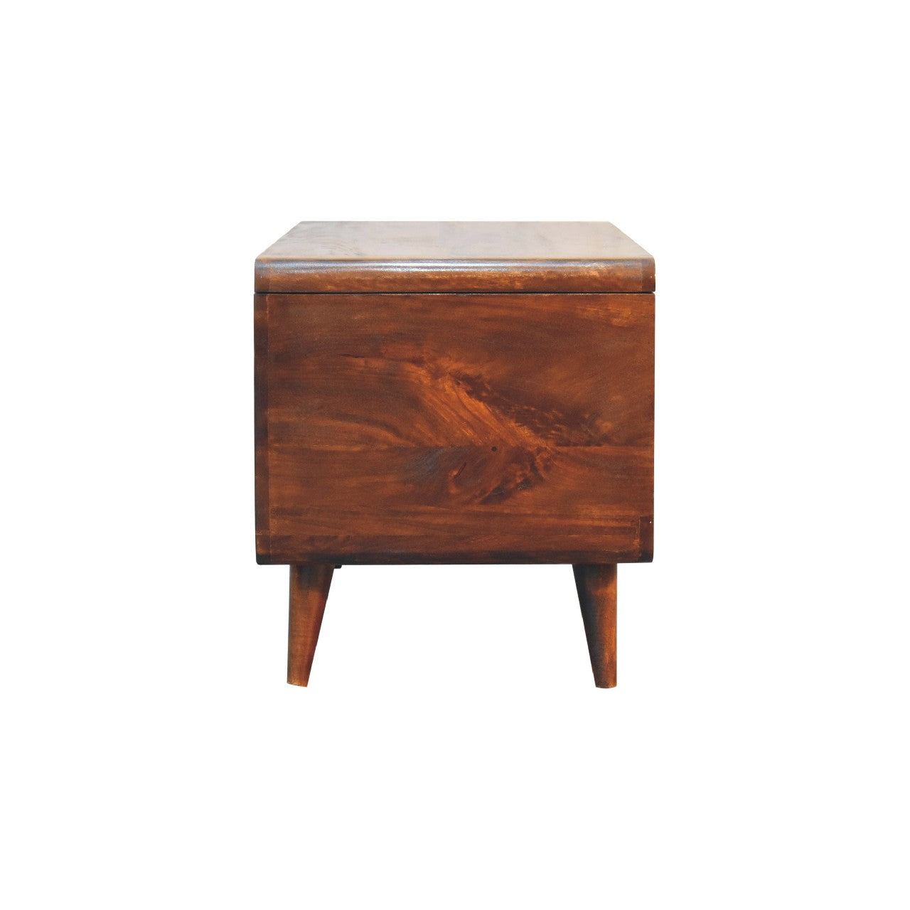Curved Chestnut Blanket Box Blanket box CasaFenix