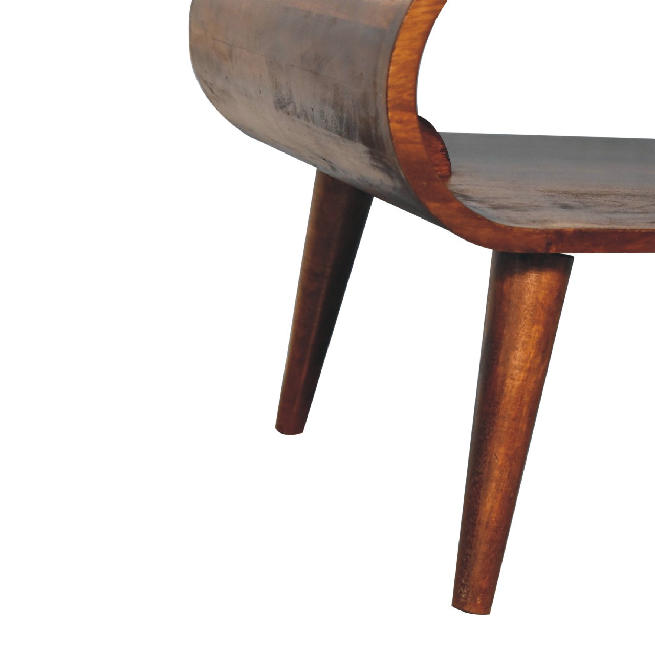 Open Chestnut Coffee Table TV Stand CasaFenix