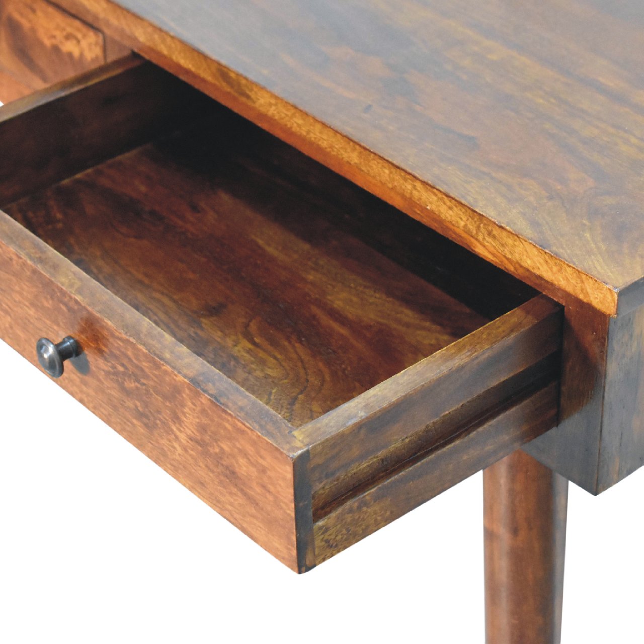 Chestnut Hallway 2 Drawer Console Table Console table CasaFenix