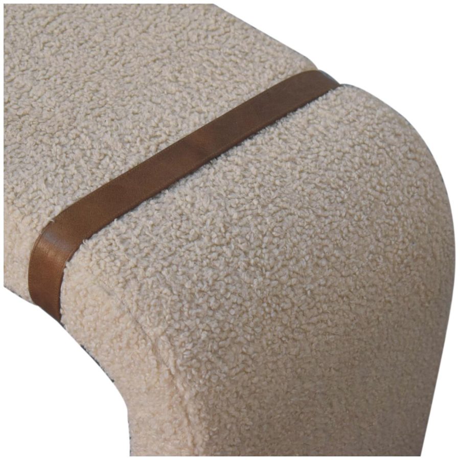 Boucle Leather Strap Bench Benches CasaFenix