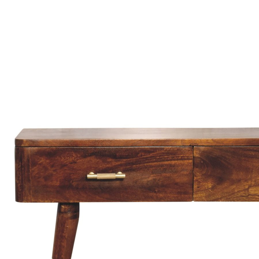 Chestnut T-Bar Console Table Console table CasaFenix