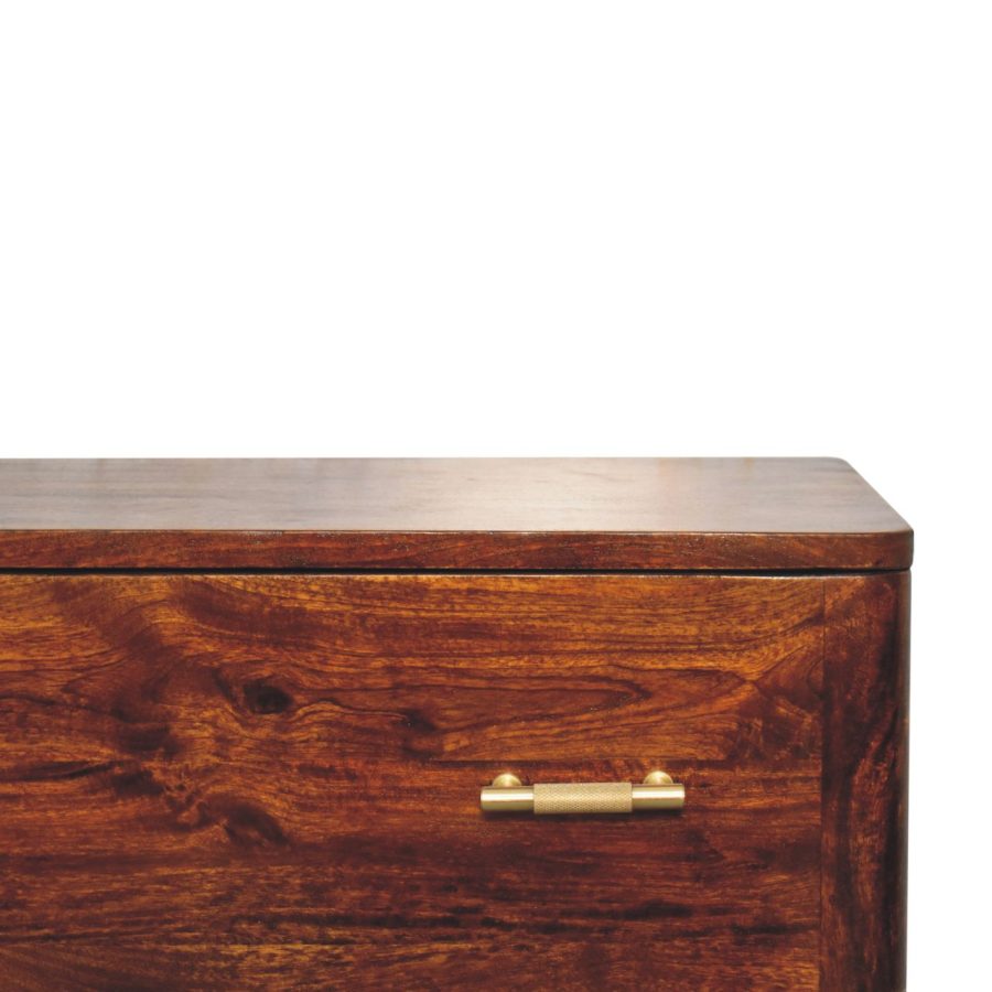 Chestnut T-Bar 3 Drawer Chest Chest of drawers CasaFenix