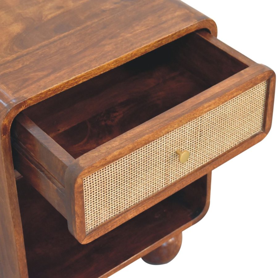 Chestnut Open Woven Bedside Bedside table / chest CasaFenix