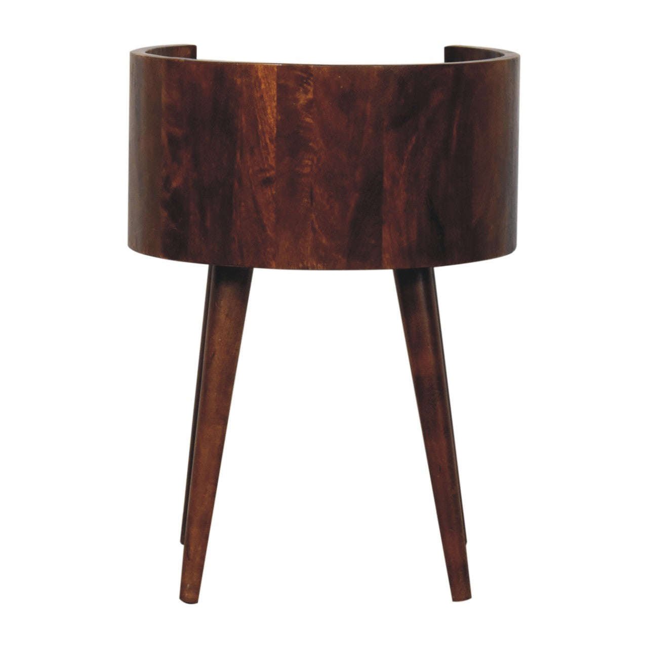 Chestnut Round Open Slot Bedside Bedside table / chest CasaFenix