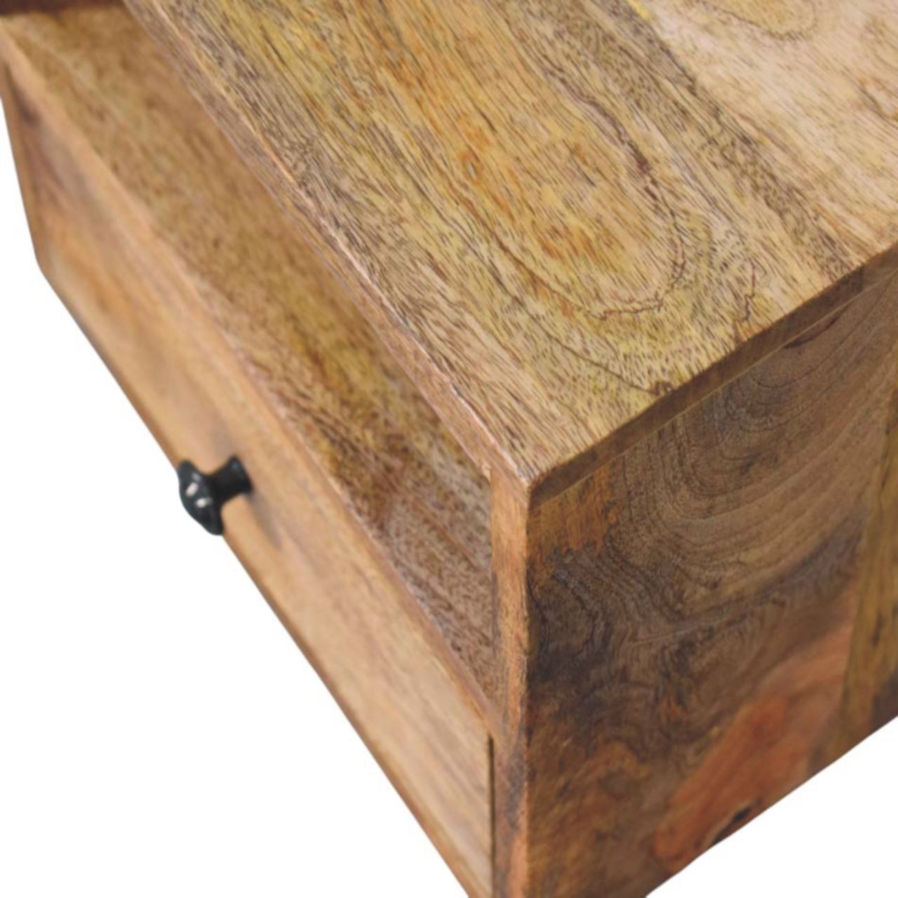 Solis 1-Drawer Oak-ish Wall Mounted Nightstand Bedside table / chest CasaFenix