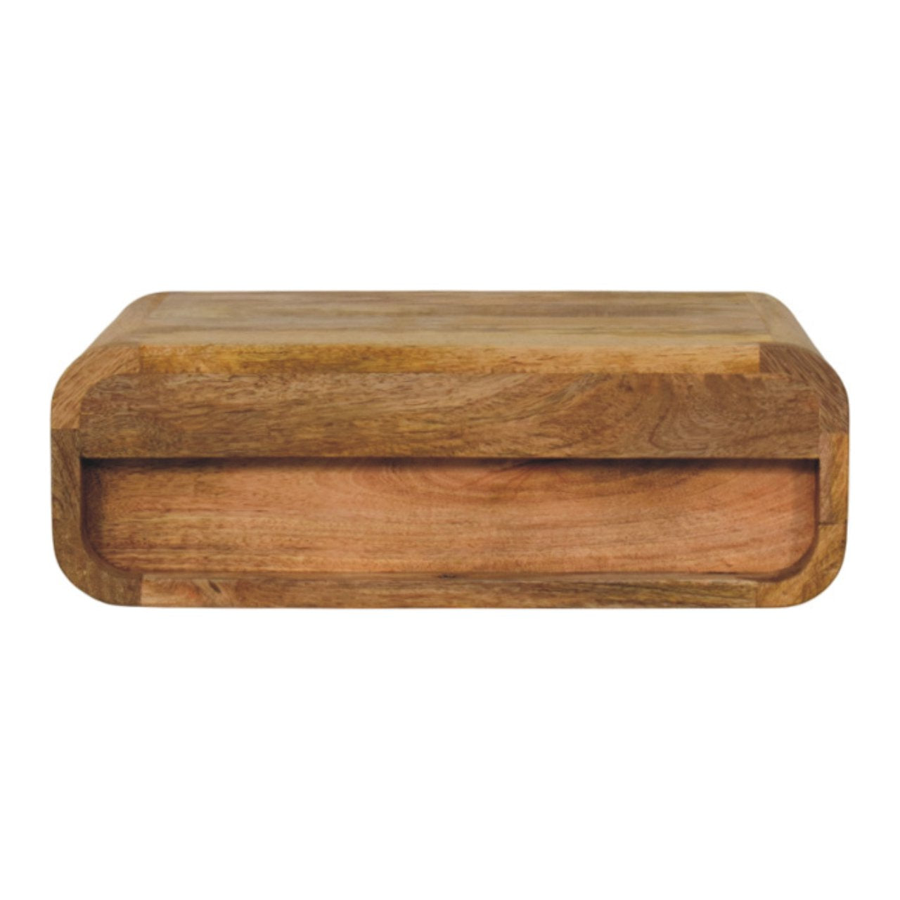 Avora Wall-Mounted Oak-ish 1 Drawer Nightstand Bedside table / chest CasaFenix