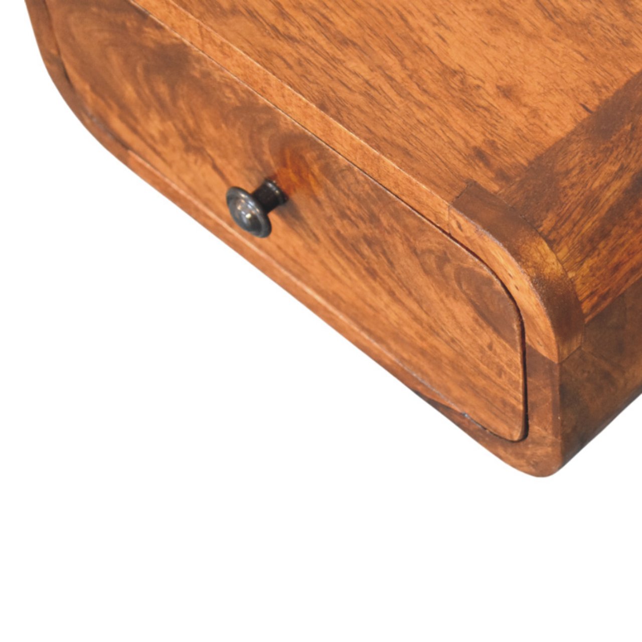 Avora Mini Wall-Mounted Chestnut 1 Drawer Nightstand Bedside table / chest CasaFenix