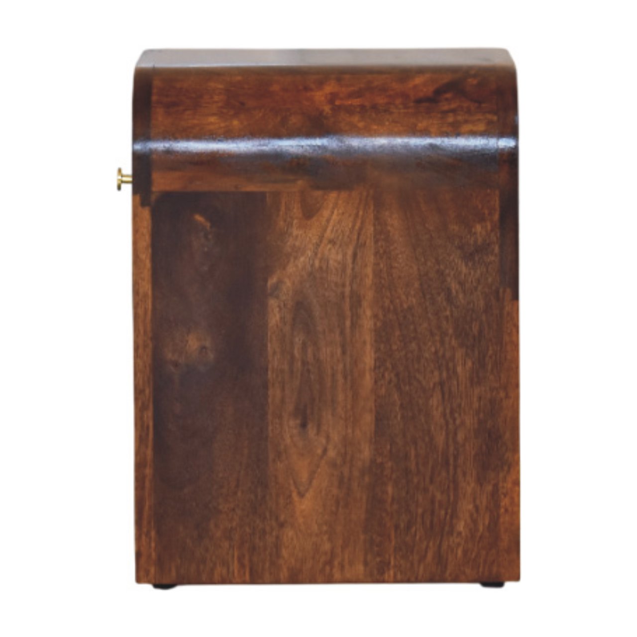 Mini Darcy Chestnut Nightstand with Curved Edges Bedside table / chest CasaFenix