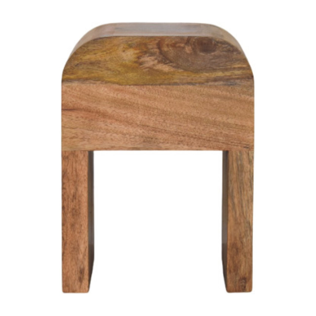 Mini Darcy Oak-ish Nightstand with Curved Edges Bedside table / chest CasaFenix