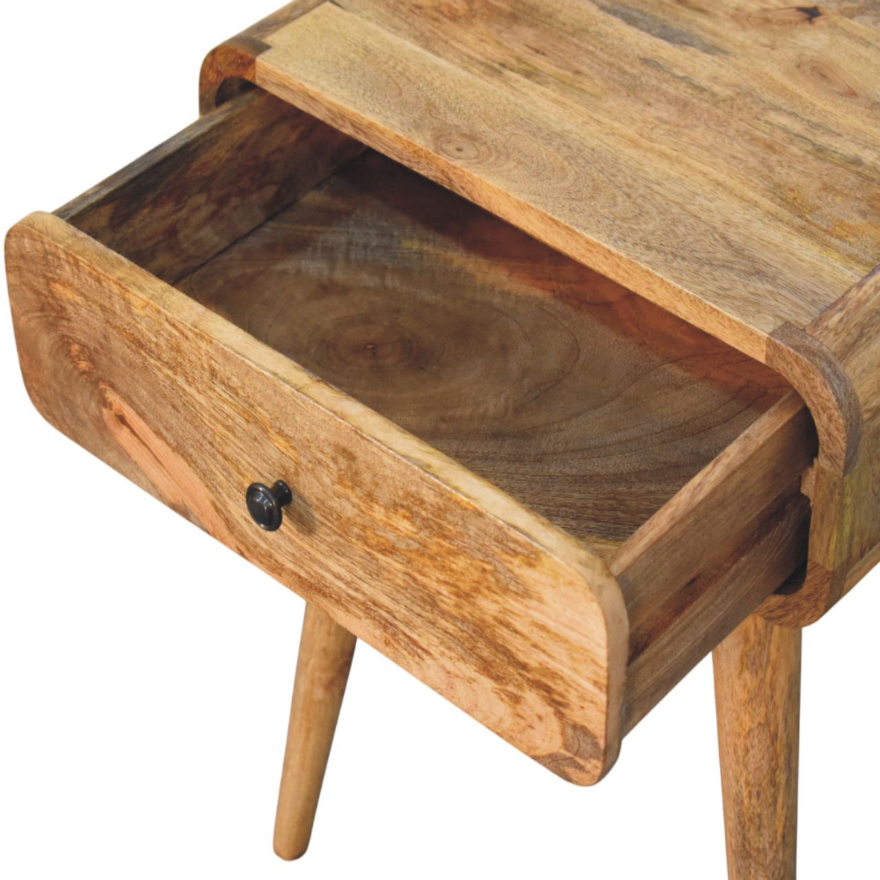 Avora Oak-ish Nightstand with 1 drawer Bedside table / chest CasaFenix