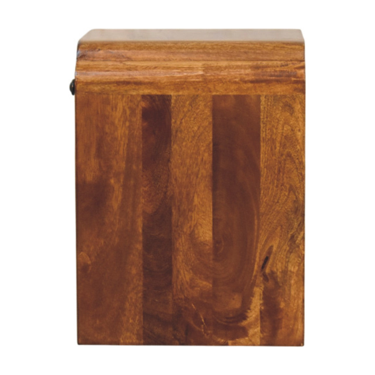 Newton Mini Chestnut Nightstand with a drawer and open shelf Bedside table / chest CasaFenix
