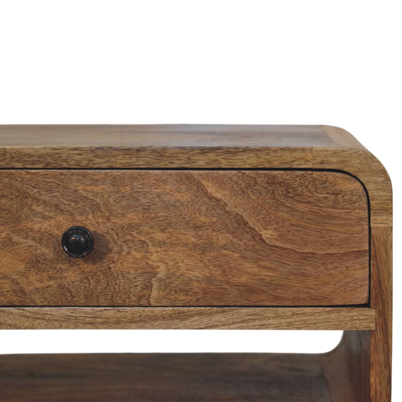 Avora Oak-ish Nightstand with Drawer and open slot Bedside table / chest CasaFenix