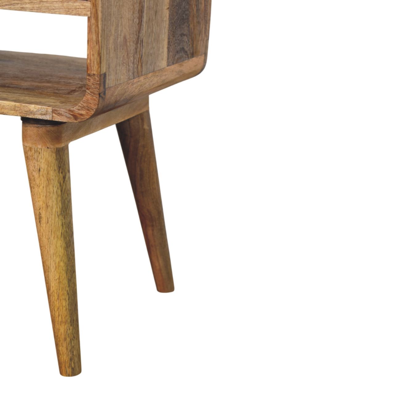 Avora Oak-ish Nightstand with Drawer and open slot Bedside table / chest CasaFenix
