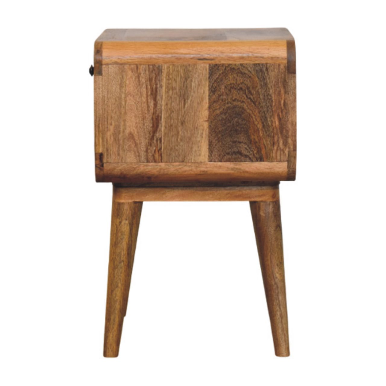 Avora Oak-ish Nightstand with Drawer and open slot Bedside table / chest CasaFenix