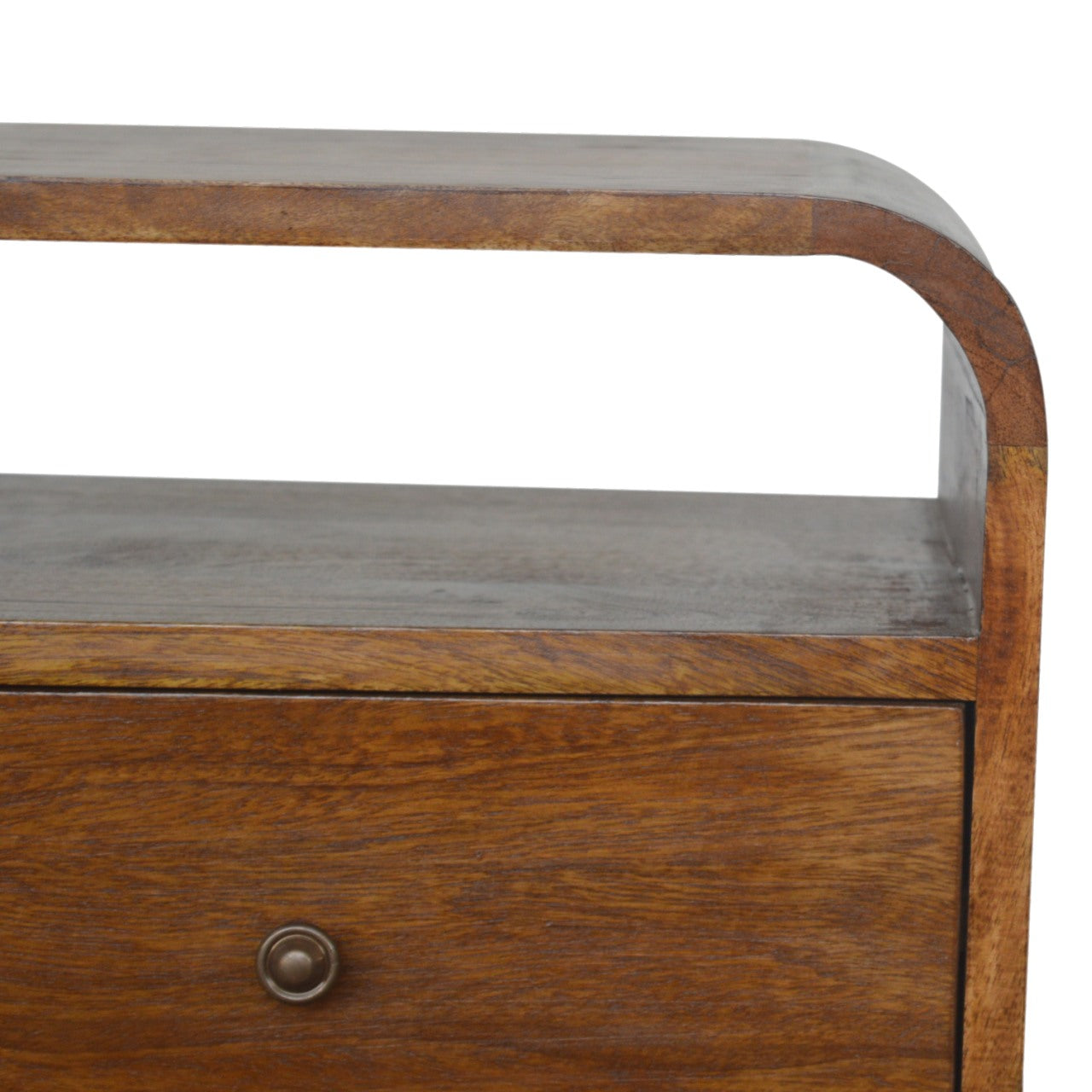 Chestnut Curve 2 Drawer Bedside Bedside table / chest CasaFenix
