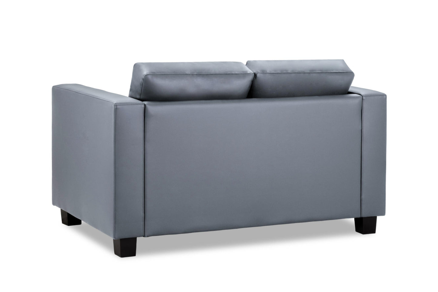 Jerry Sofa in Faux Leather or Fabric 1, 2, 3 Seat Black or Grey or Light Grey Sofa CasaFenix