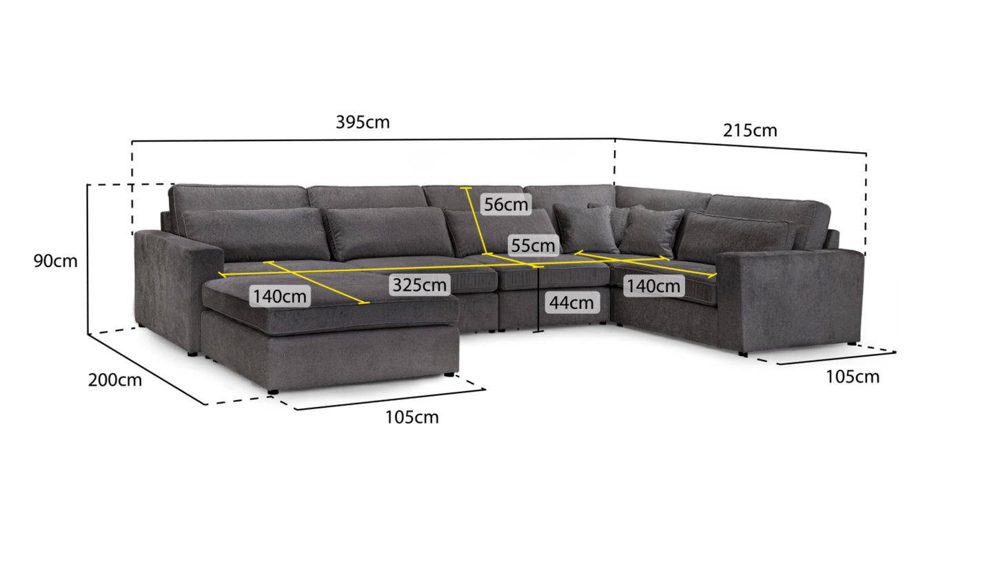 Kiana Corner Sofa in (Copy) Sofa CasaFenix
