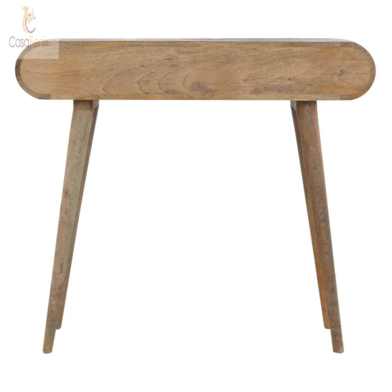 London Console Table 2 Drawer Oak-Ish Finish Tables CasaFenix