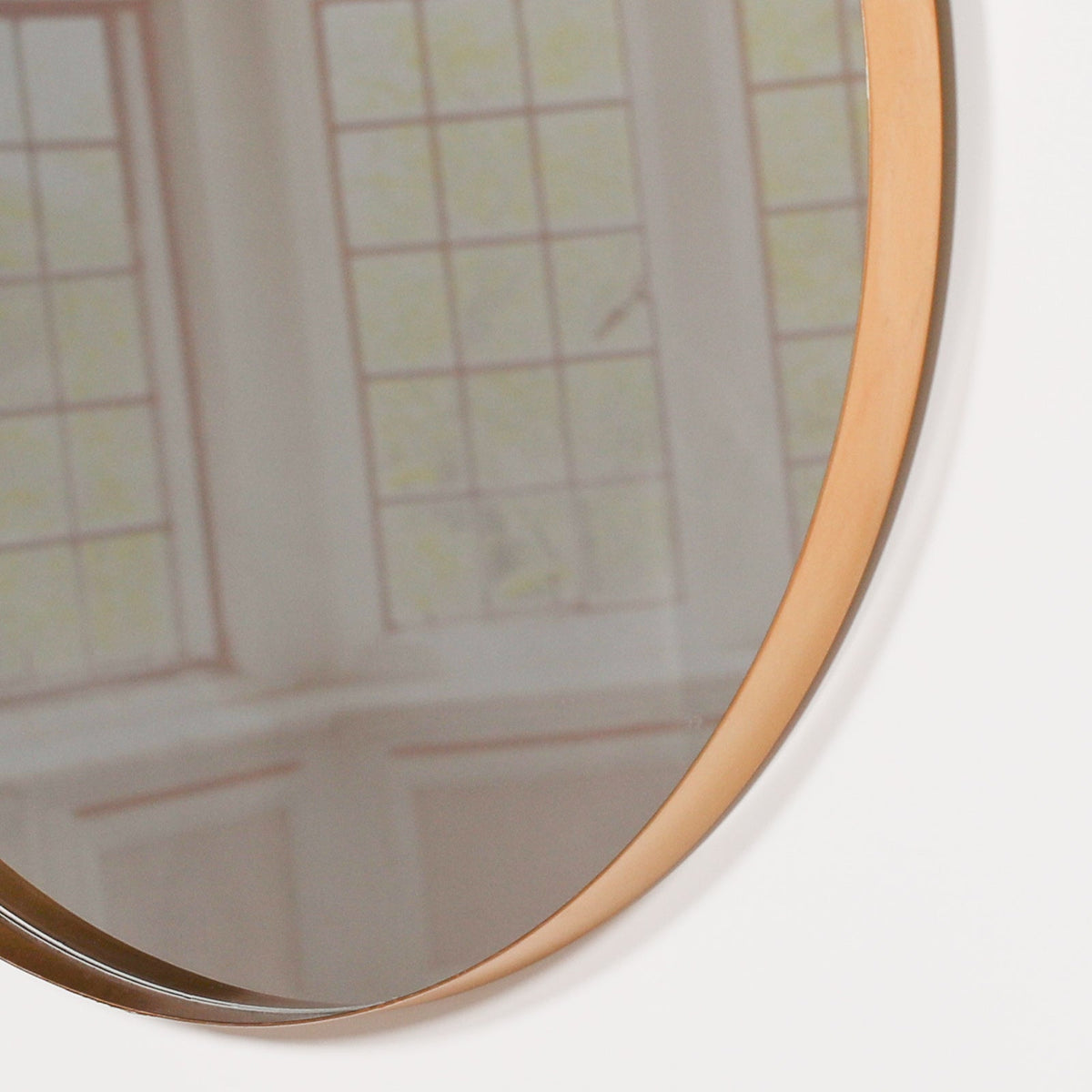 Gold Round Metal Frame Wall Mirror 50cm Mirror CasaFenix