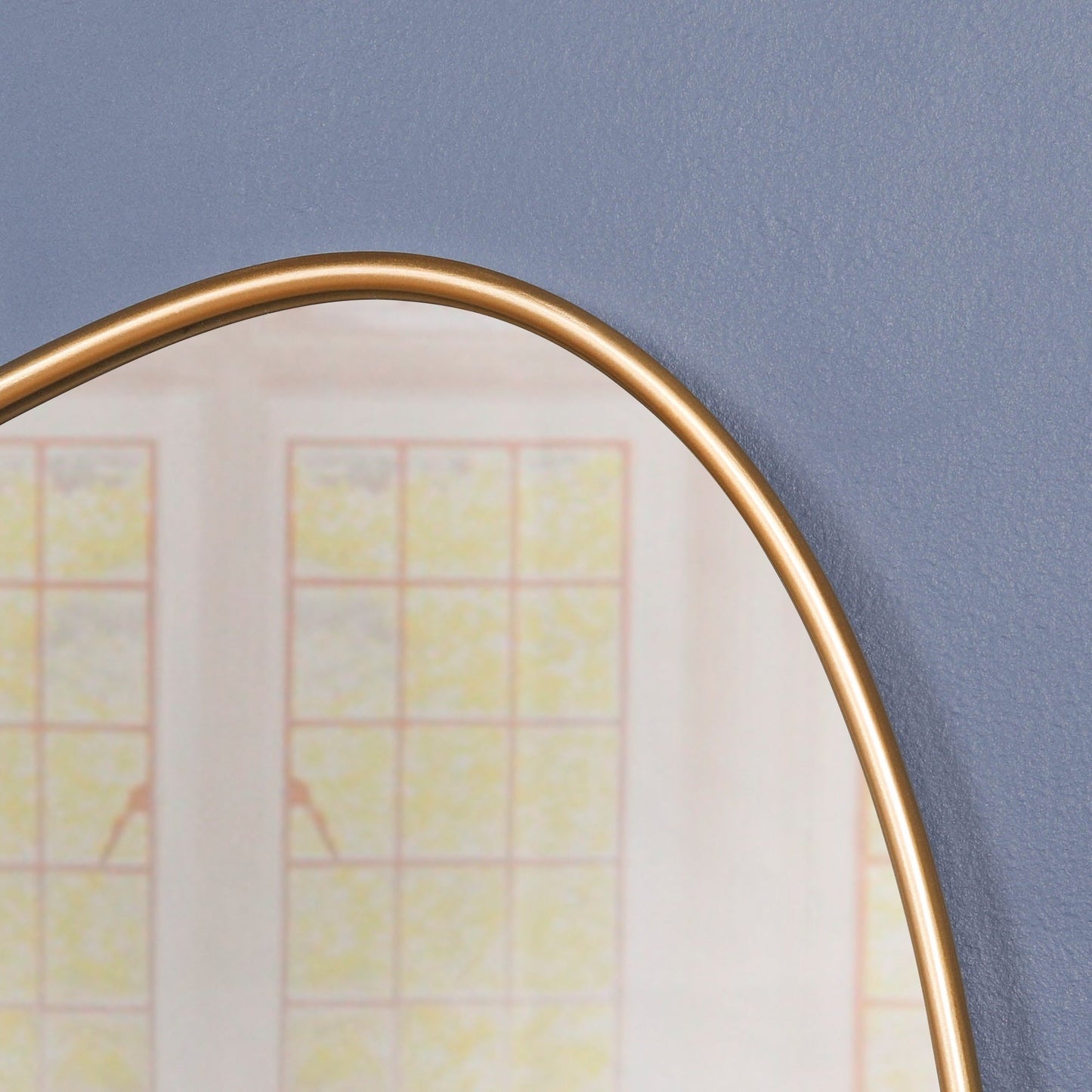 Gold Framed Asymmetrical Wall Mirror CasaFenix