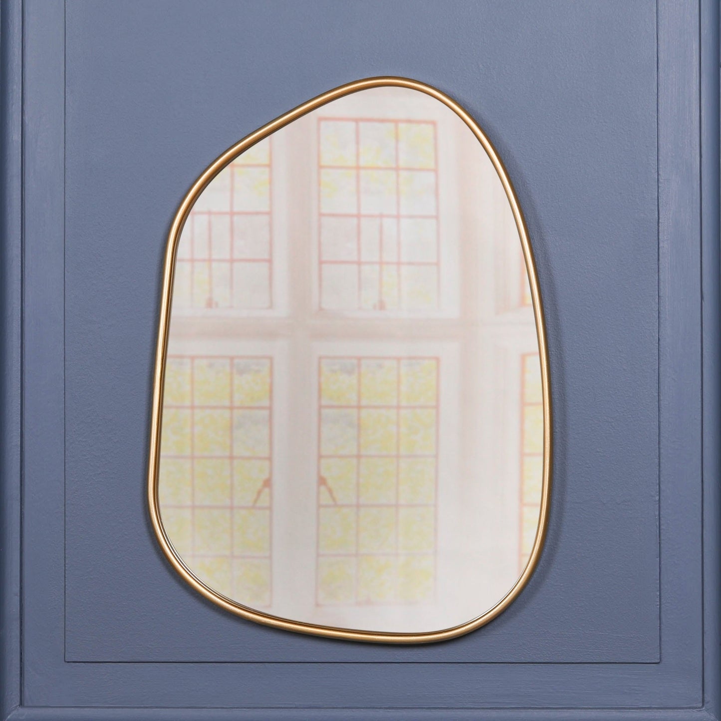Gold Framed Asymmetrical Wall Mirror CasaFenix