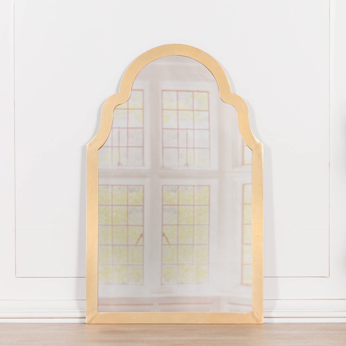 Gold Arch Metal Wall Mirror CasaFenix