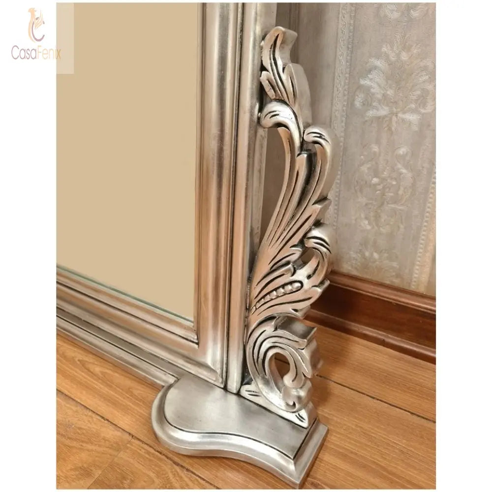 Overmantle Mirror Over Mantle Mirror Solid Mahogany - CasaFenix