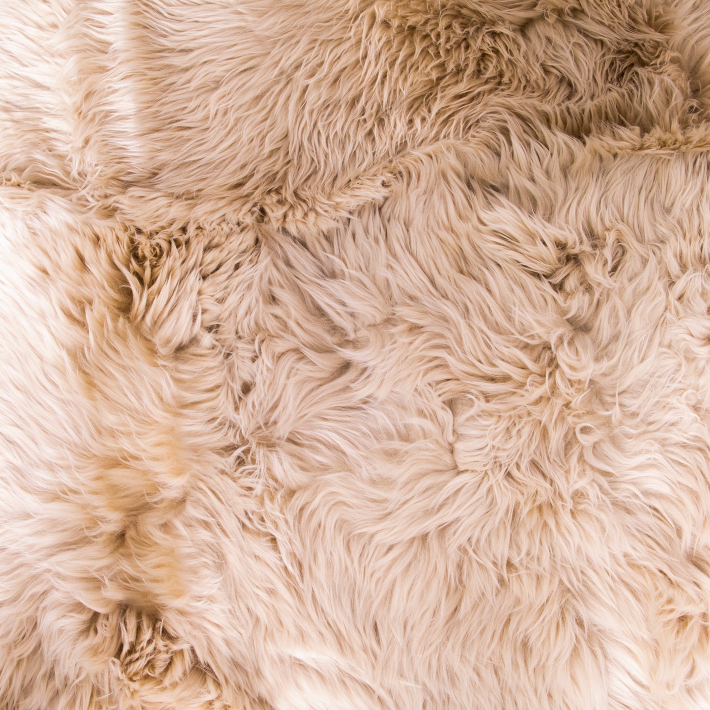 Quad Beige Sheepskin Rug 120 x 240cm - CasaFenix