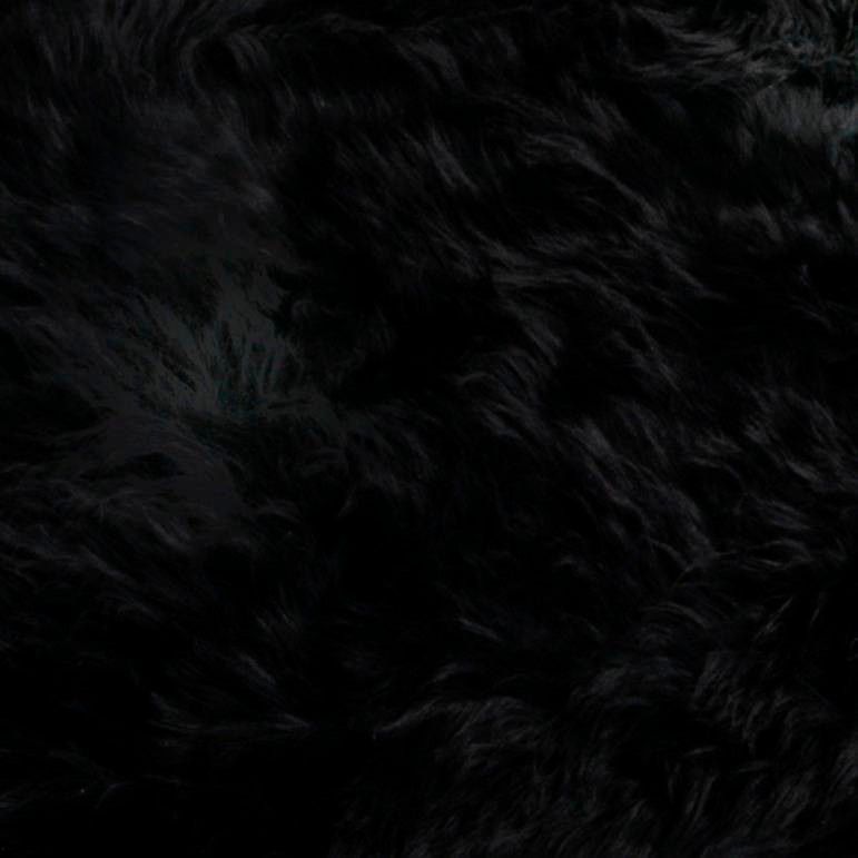 Black Sheepskin Rug XXL 120 x 60cm 1.5kg - CasaFenix