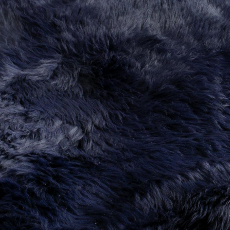 Blue Sheepskin Rug XXL 120 x 60cm 1.5kg - CasaFenix