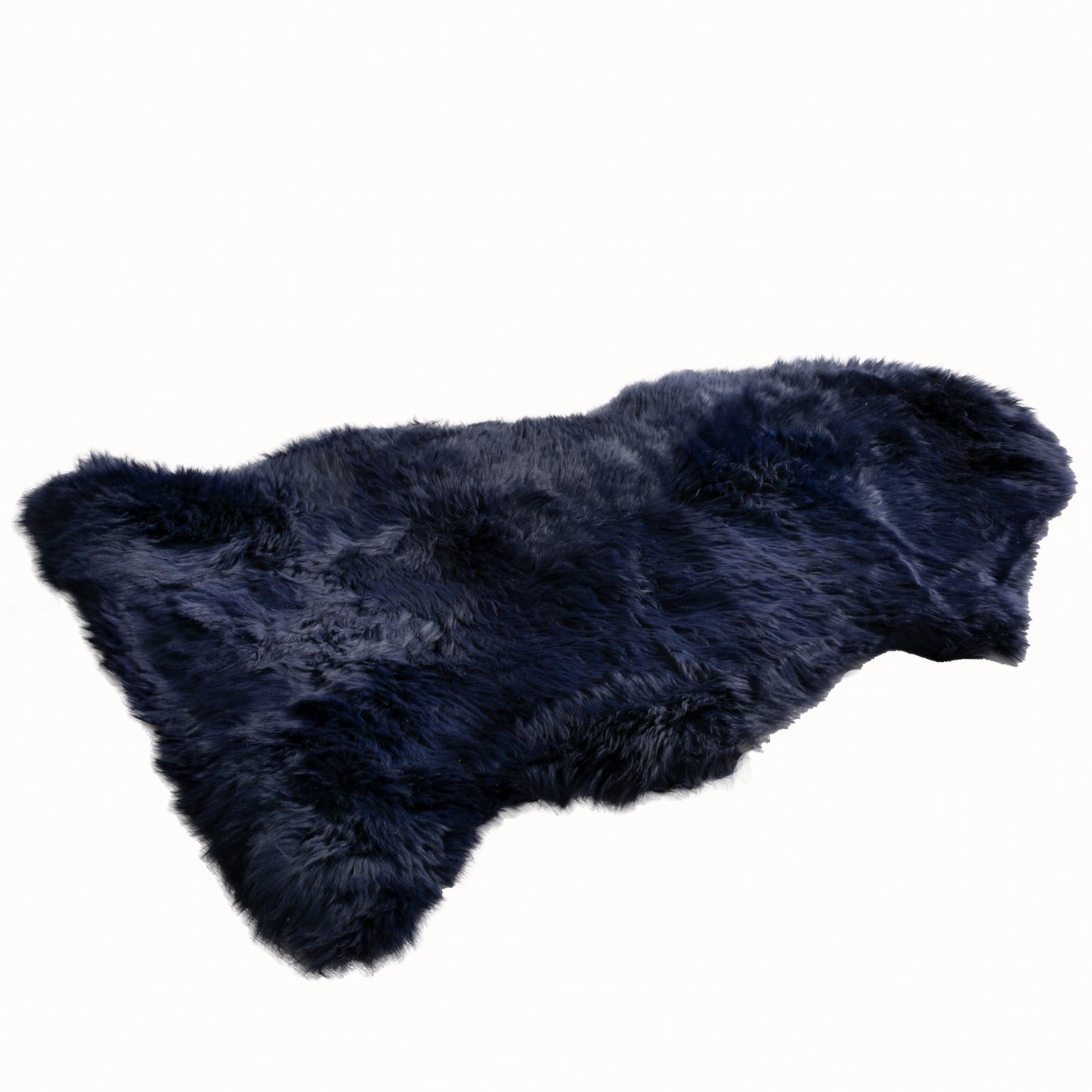 Blue Sheepskin Rug XXL 120 x 60cm 1.5kg - CasaFenix