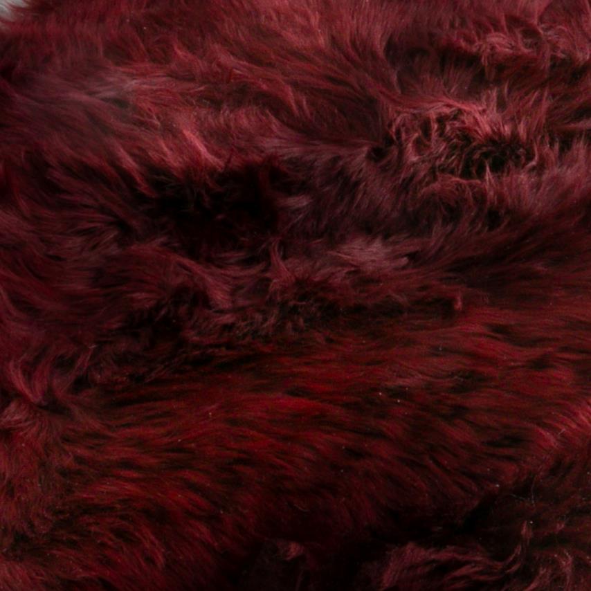 Red Sheepskin Rug XXL 120 x 60cm 1.5kg - CasaFenix