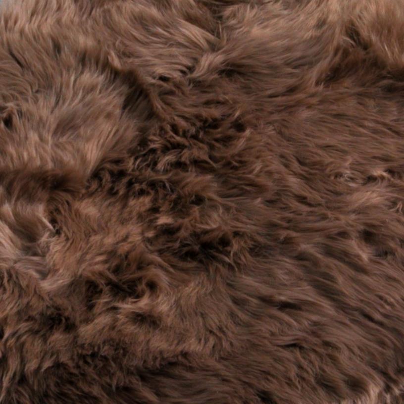 Taupe Sheepskin Rug XXL 120 x 60cm 1.5kg - CasaFenix