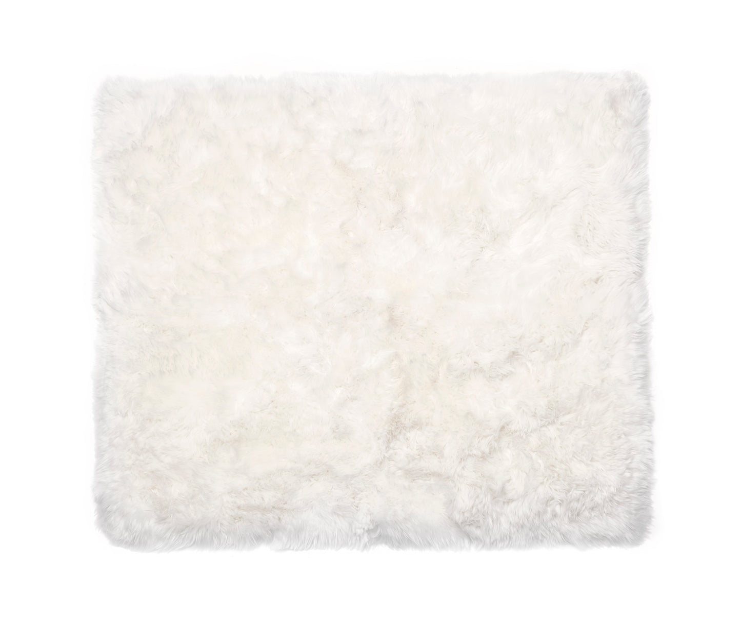 Natural Cream Colour Rectangle Sheepskin Rug - 130 x 150cm - CasaFenix