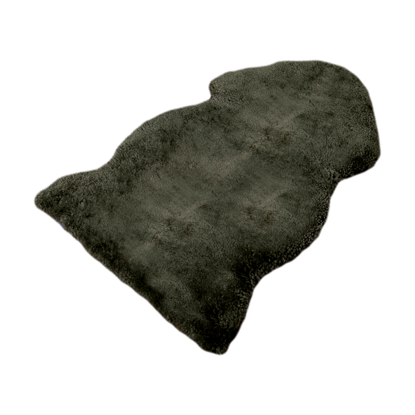 Khaki Green Short Pile Sheepskin Rug 90 x 60cm - CasaFenix
