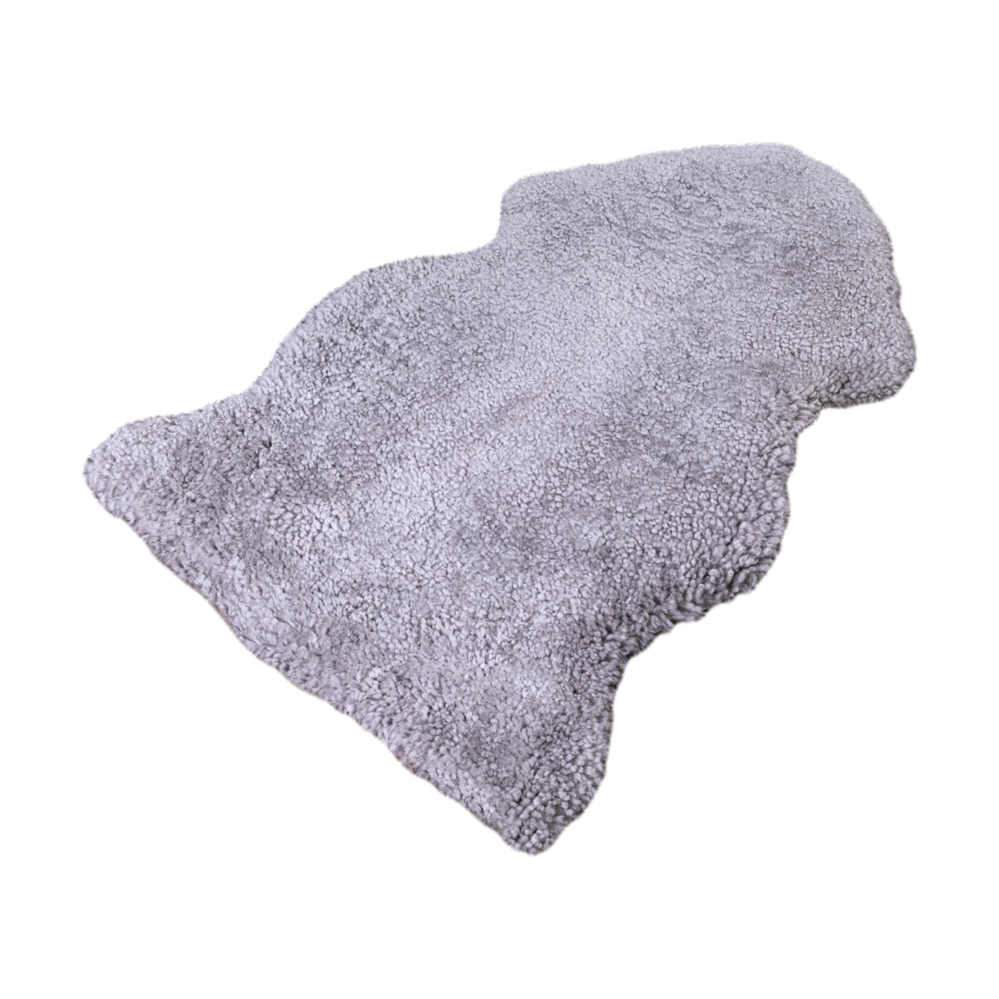 Grey Short Pile Sheepskin Rug 90 x 60cm - CasaFenix