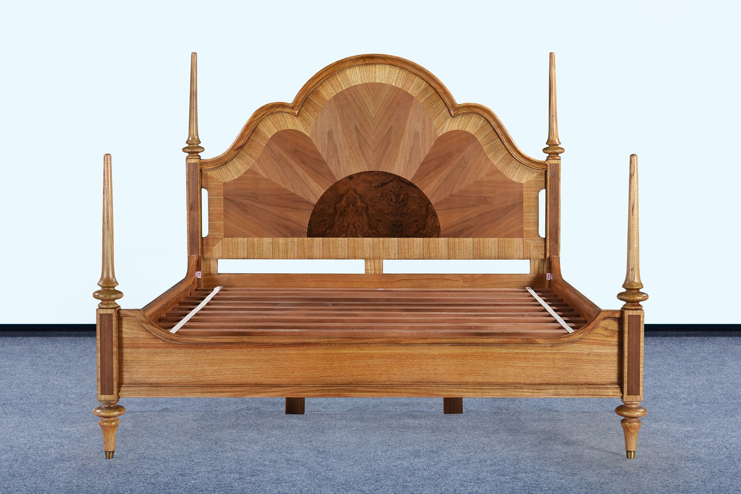 Inspire Walnut Collection Antique Reproduction Bed Magnificent Head Board Beds & Bed Frames CasaFenix