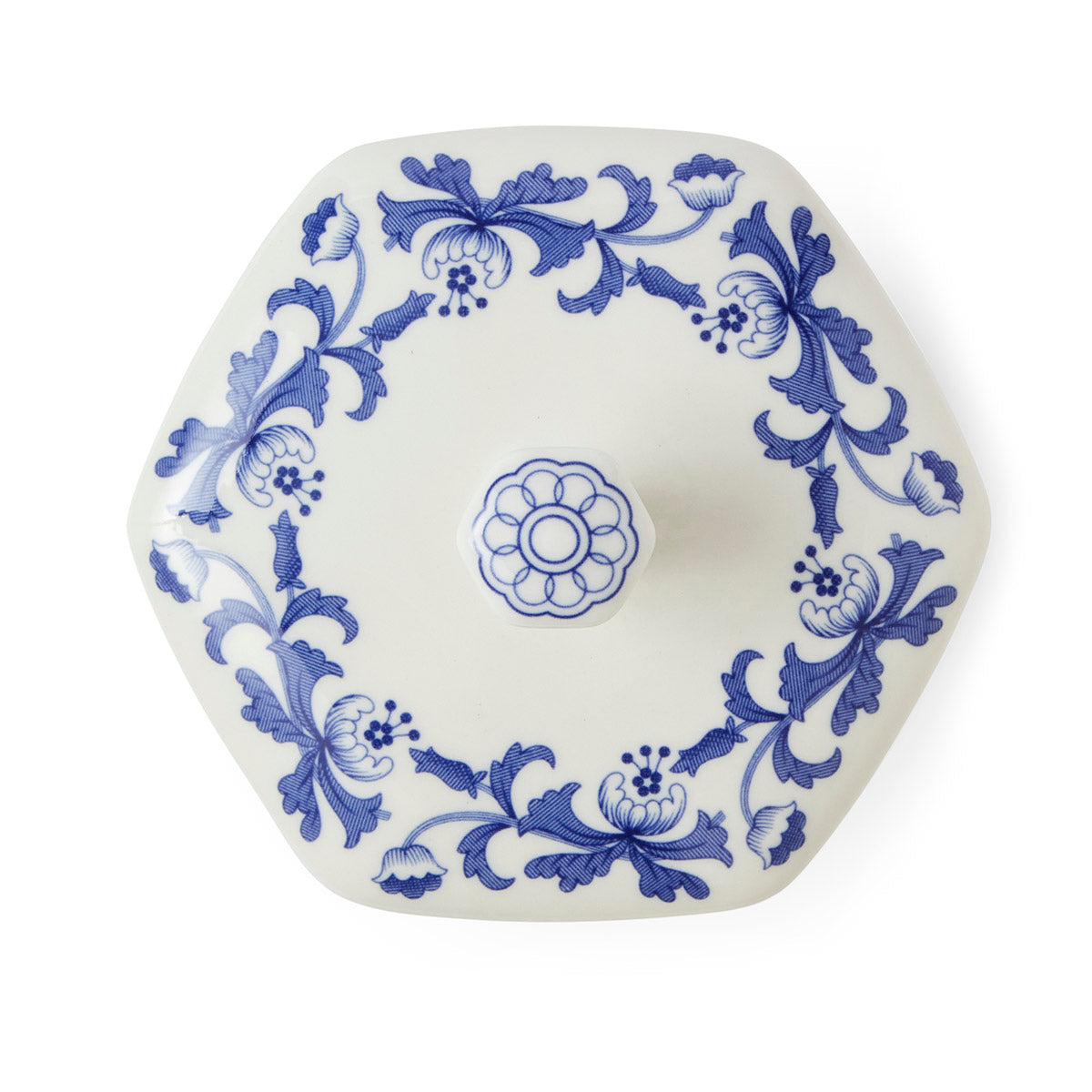 Steccato Mini Vase – Blue Italian Porcelain Floral & Stripe Design dinnerware CasaFenix