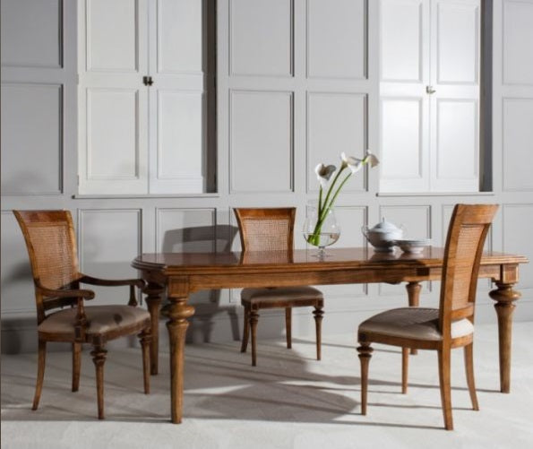 Inspire Walnut Dining Range Large Extending (220-280cm) Dining Table Dining table CasaFenix