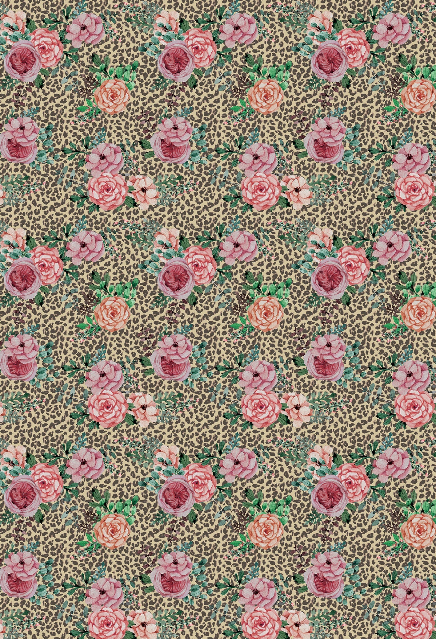 Leopard Vinyl Floor Mat 100x147cm Vinyl Floor Mat CasaFenix