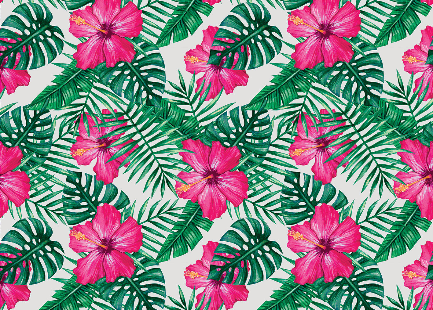Monstera Vinyl Floor Mat 72x100cm Vinyl Floor Mat CasaFenix