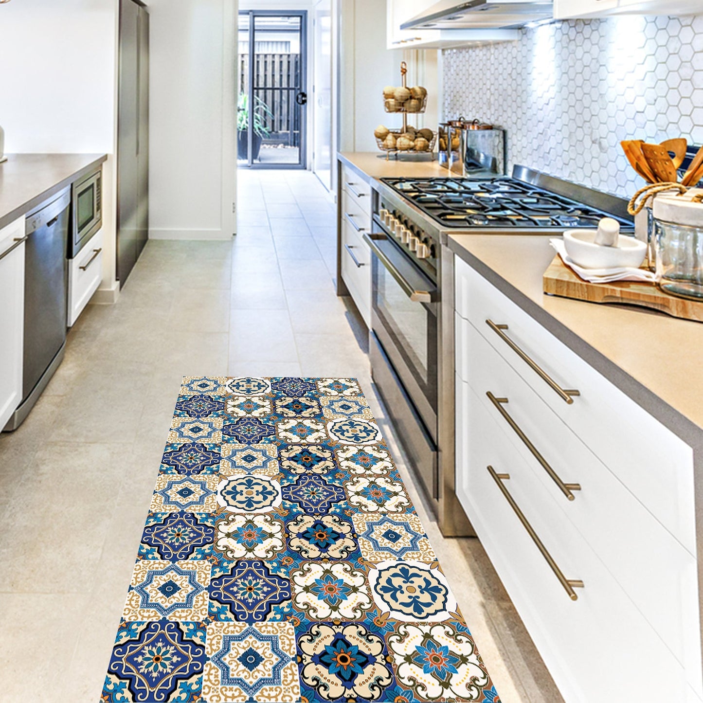 Roma Vinyl Floor Mat 72x100cm Vinyl Floor Mat CasaFenix
