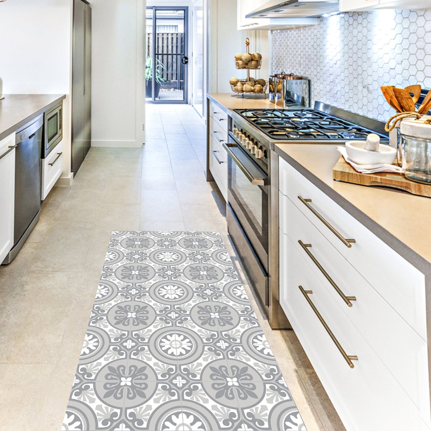 Sicily Vinyl Floor Mat 190x67cm Vinyl Floor Mat CasaFenix