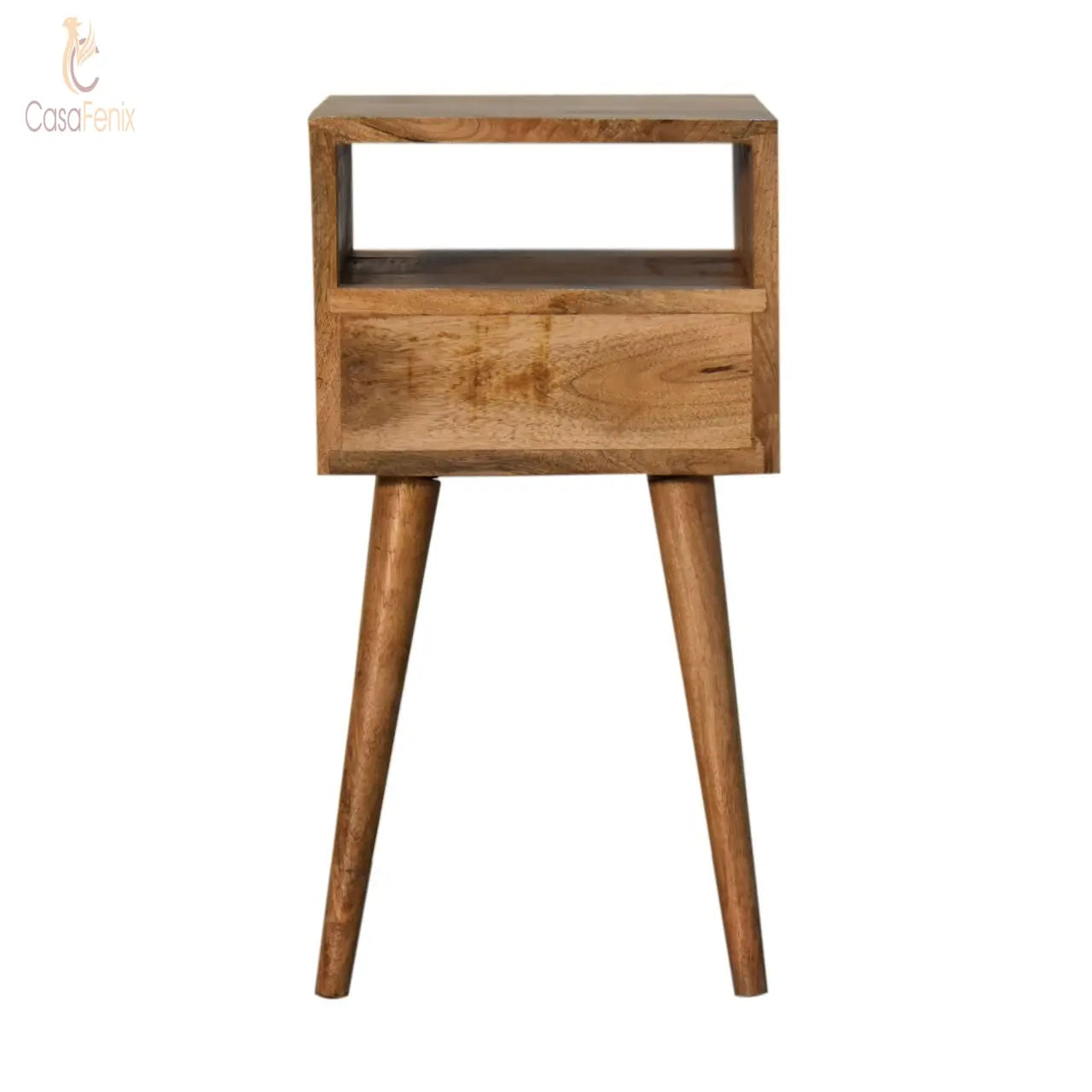 Blush Hand Painted Small Bedside Chest in a Nordic Design Solid Mango Wood - CasaFenix