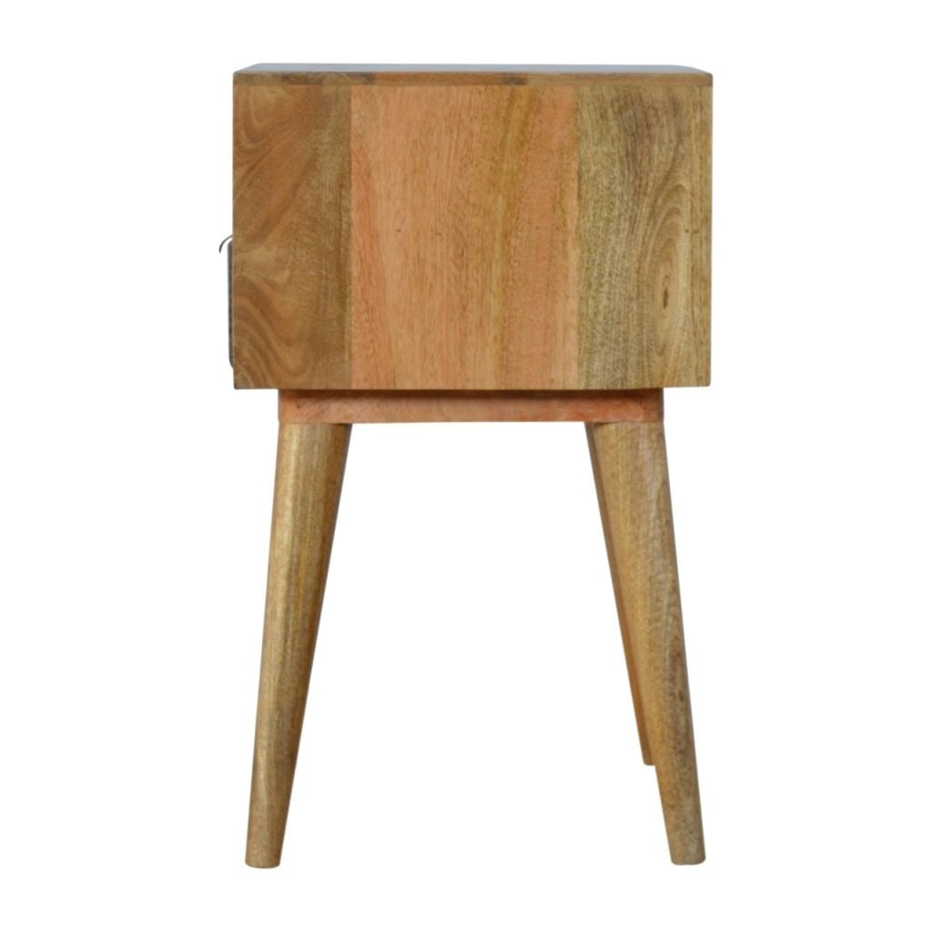 Grey Tweed Bedside with Open Slot Bedside table / chest CasaFenix