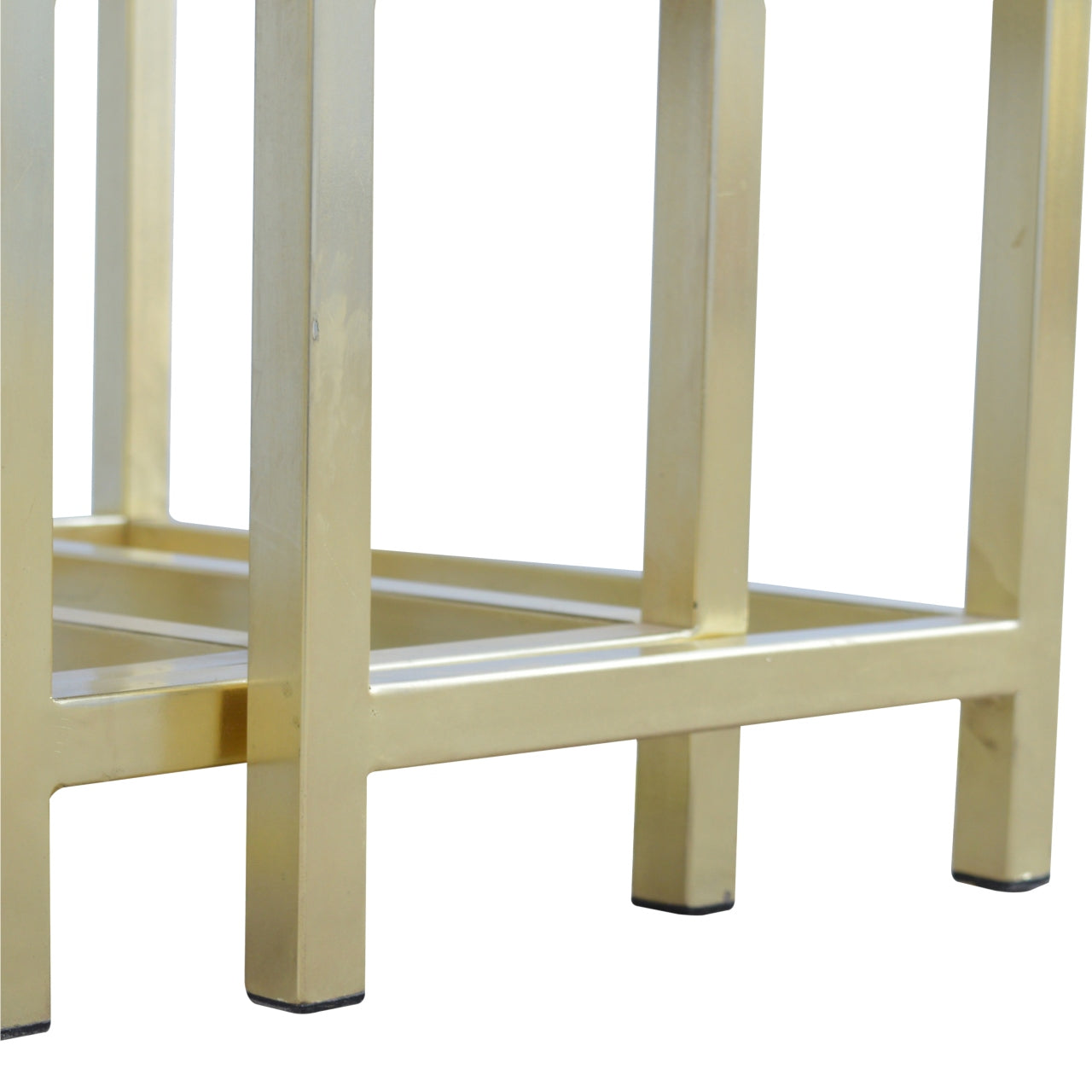 Chunky Gold Stool Set of 3 Nest of tables CasaFenix