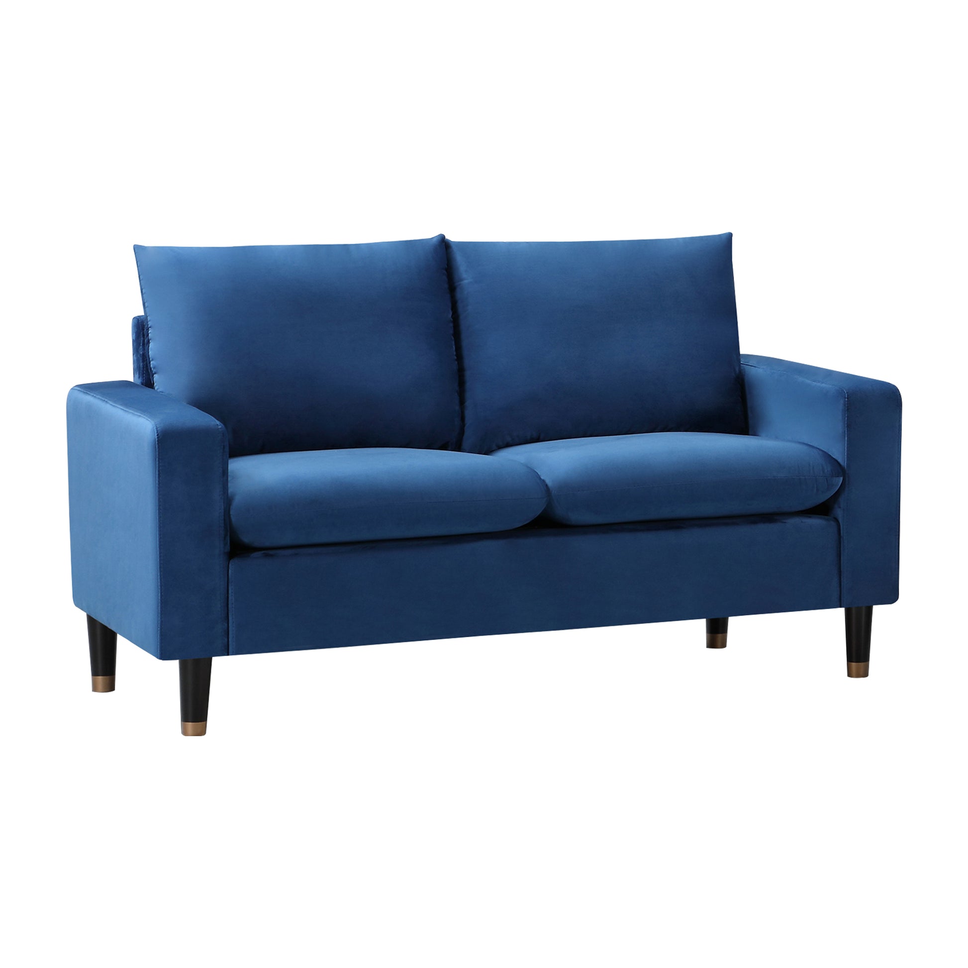 Plush Velvet Fabric Sofa Available in Blue, Green, Grey, or Teal. - CasaFenix