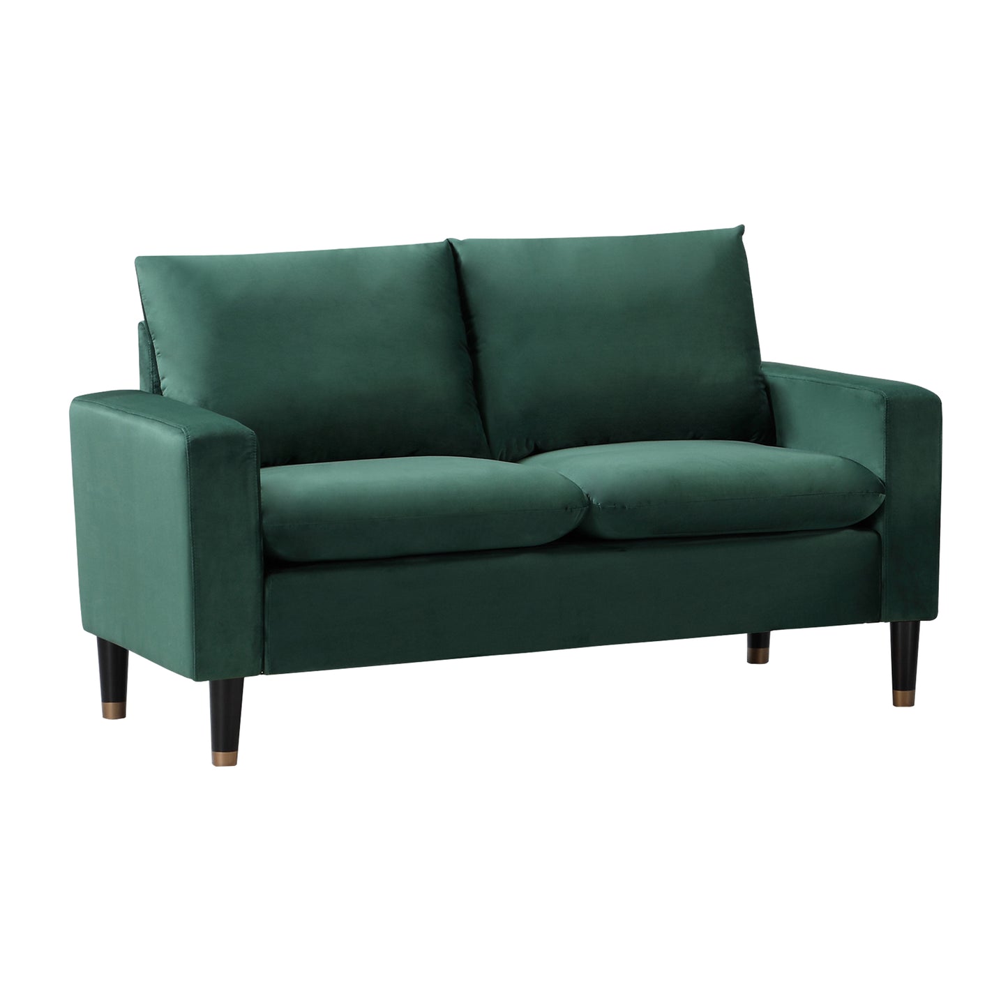 Plush Velvet Fabric Sofa Available in Blue, Green, Grey, or Teal. - CasaFenix
