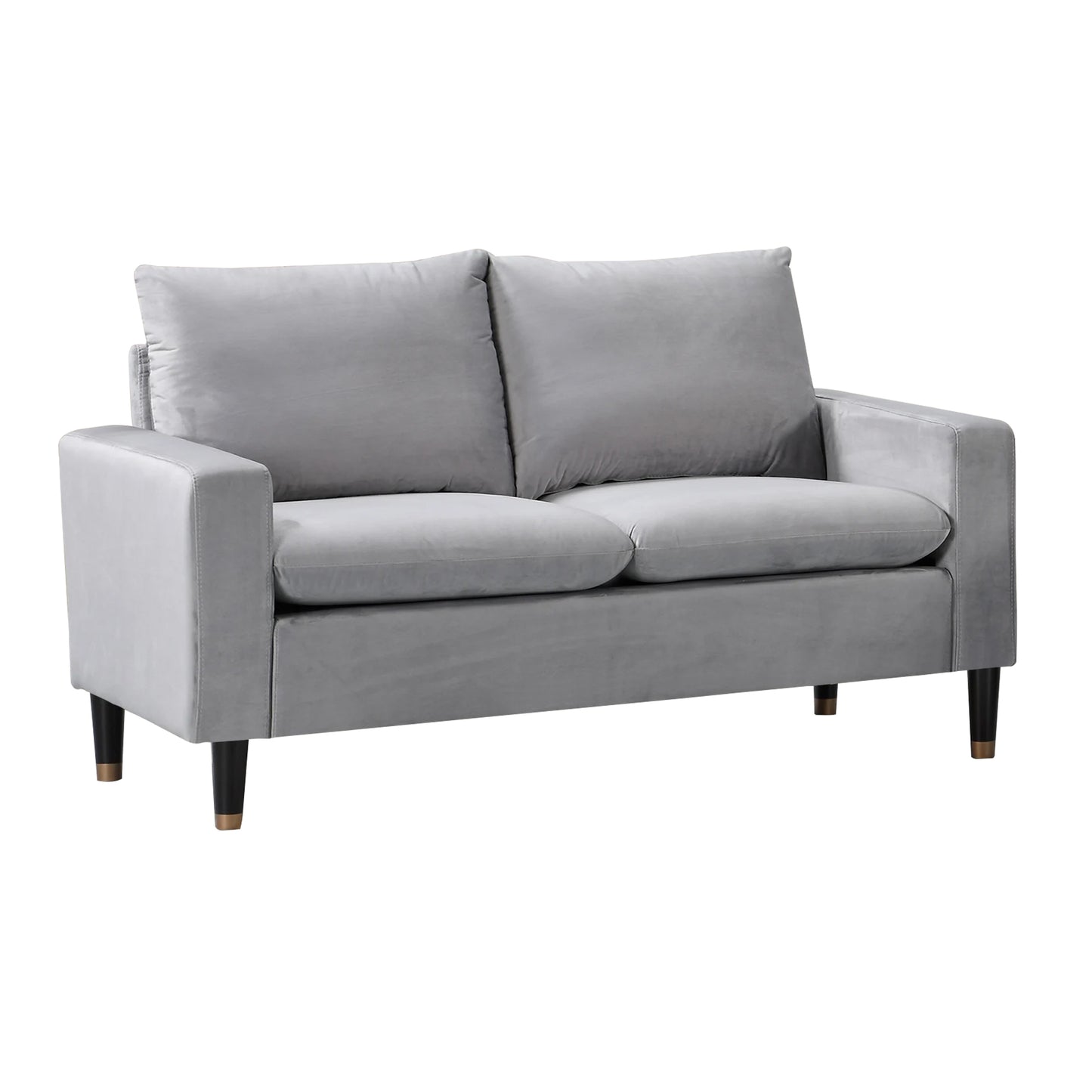 Plush Velvet Fabric Sofa Available in Blue, Green, Grey, or Teal. - CasaFenix