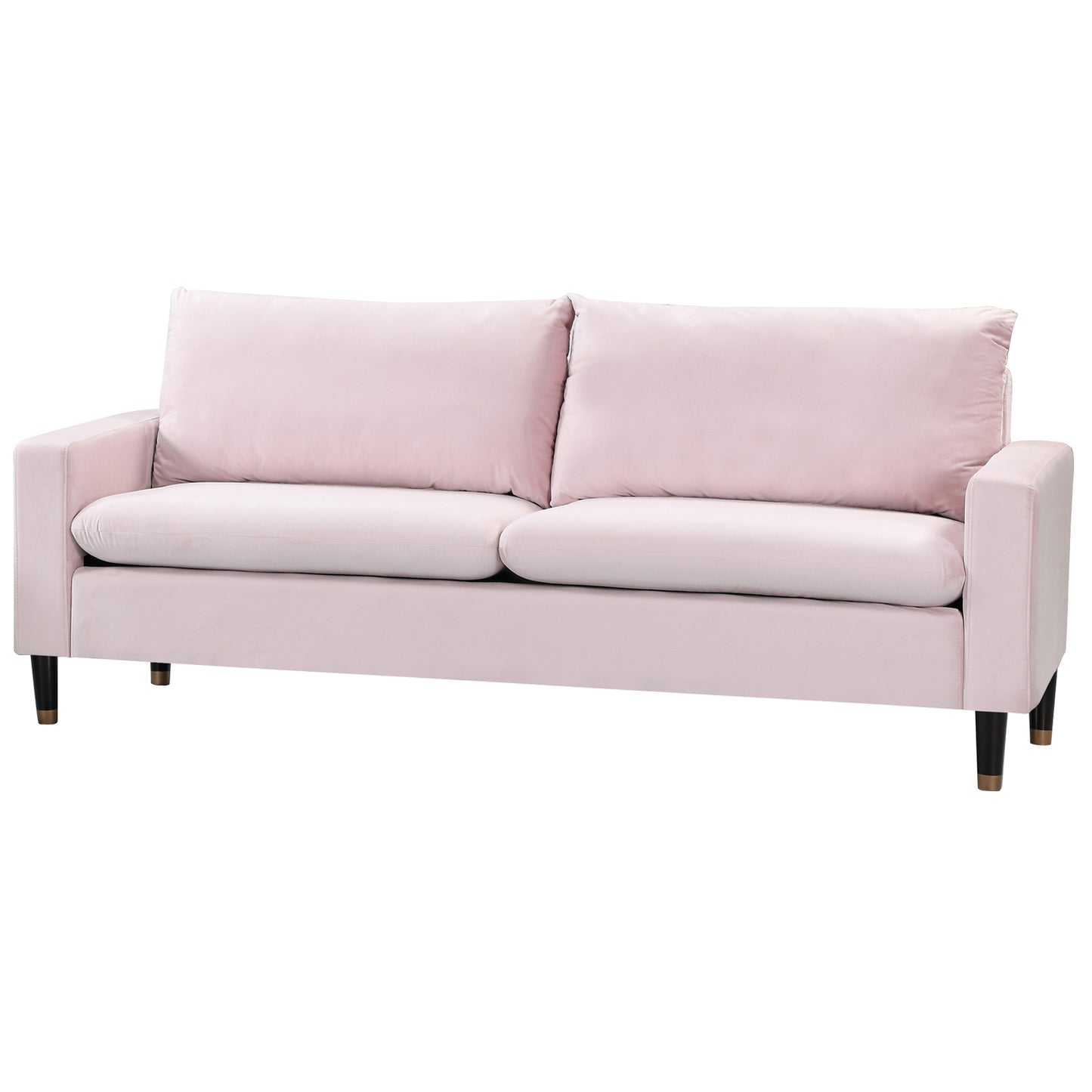 Plush Velvet Fabric Sofa Available in Blue, Green, Grey, or Teal. - CasaFenix